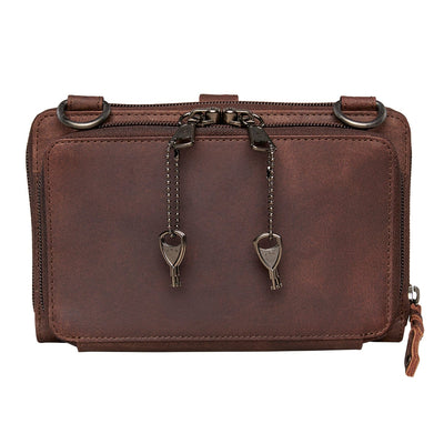 Concealed Carry Millie Leather Crossbody Organizer - Lady Conceal -  concealed carry backpack -  concealed carry shoulder bag -  concealed carry purse genuine leather -  concealed carry purse designer -  concealed carry purse small -  concealed carry crossbody bag -  concealed carry purse crossbody - small crossbody bags -  women's small crossbody bags - 