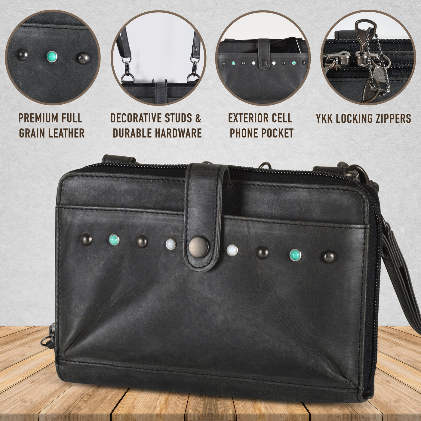 Concealed Carry Millie Leather Crossbody Organizer - Lady Conceal -  concealed carry backpack -  concealed carry shoulder bag -  concealed carry purse genuine leather -  concealed carry purse designer -  concealed carry purse small -  concealed carry crossbody bag -  concealed carry purse crossbody - small crossbody bags -  women's small crossbody bags - 
