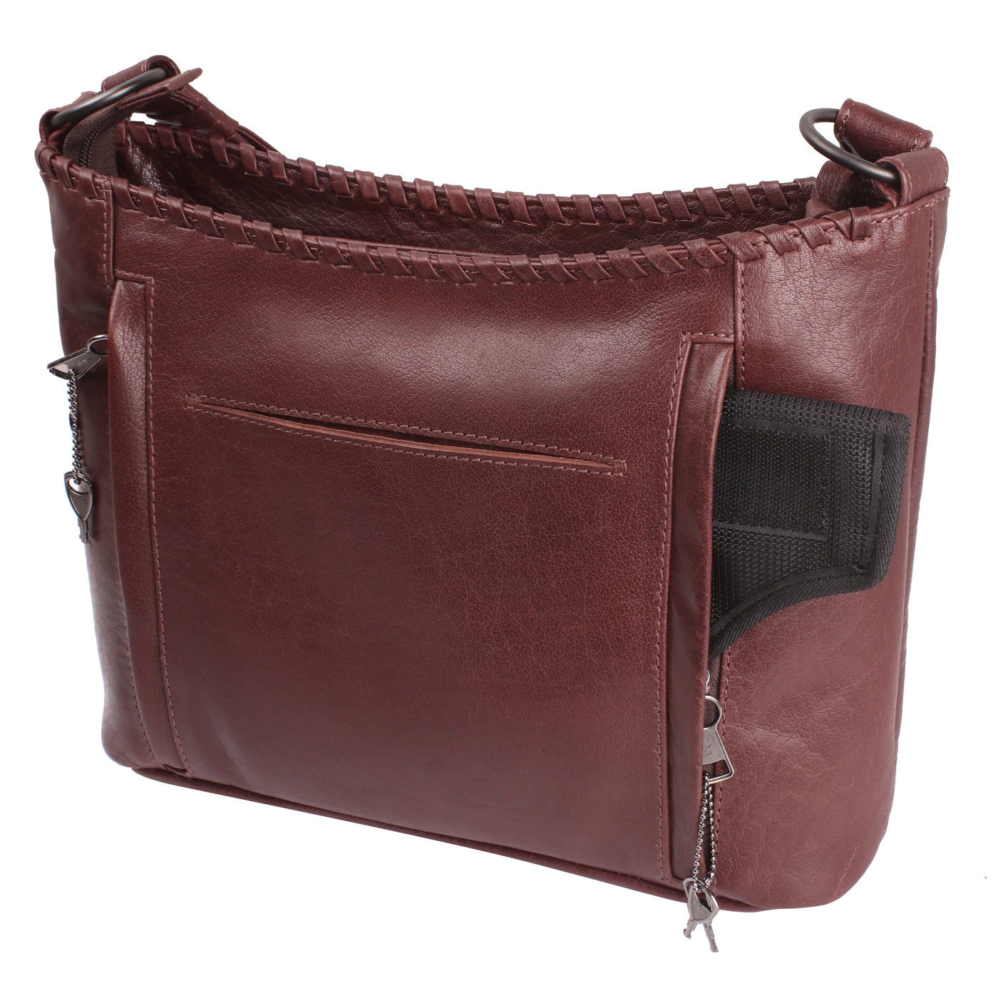 Concealed Carry Juliana Leather Hobo - Lady Conceal - Concealed Carry Purse - Lady Conceal