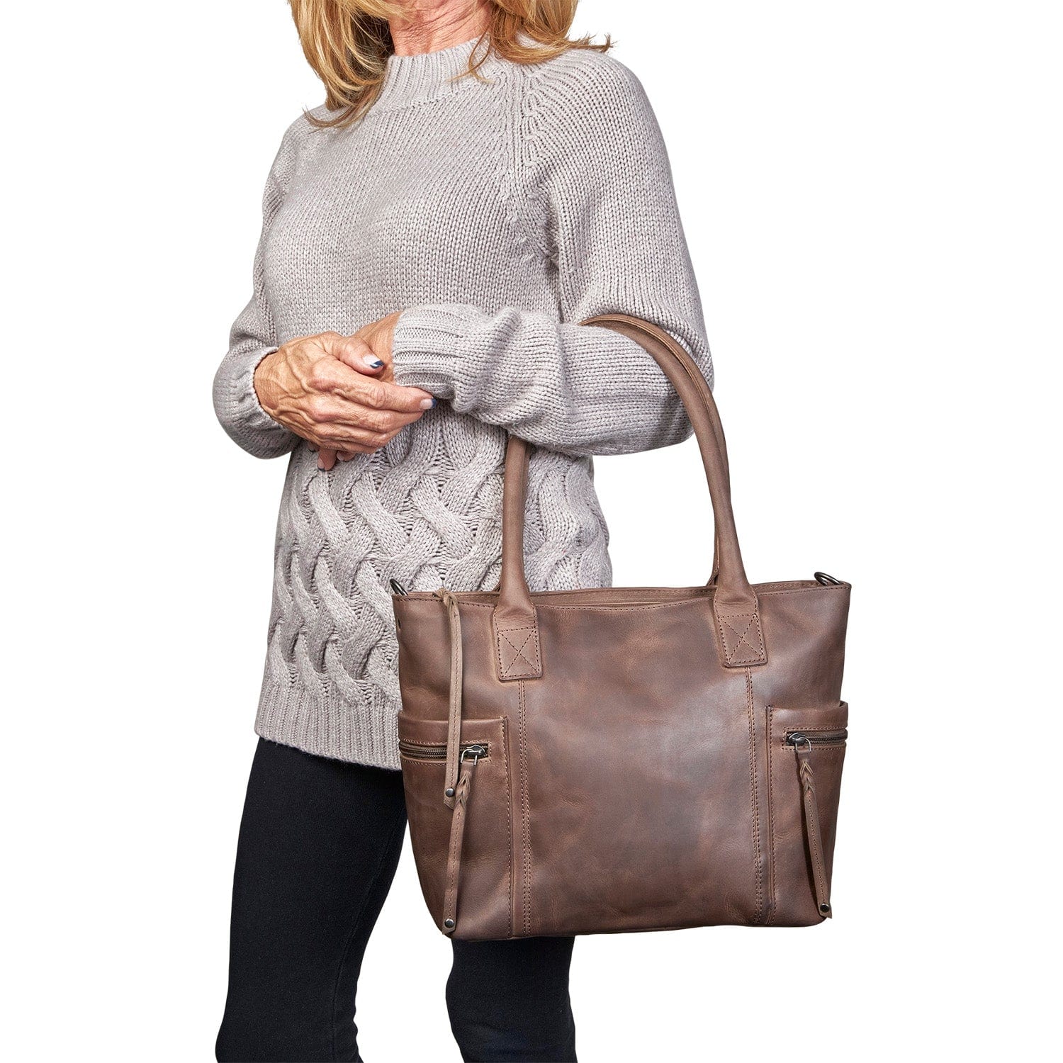 Concealed Carry Emerson Satchel by Lady Conceal -  handbag for gun -  Lady Conceal -  concealed carry Handbag for woman -  Conceal and Carry purse for Handgun -   Designer Luxury Conceal Carry Handbag -  YKK Locking Zippers and Universal Holster -  Unique Hide Handbag Gun and Pistol Bag -  carry Handbag for concealed gun carry -  Unique Emerson Satchel gun Handbag - 	 concealed carry Handbag Emerson Satchel gun Handbag -  concealed carry gun Handbag with locking zipper 