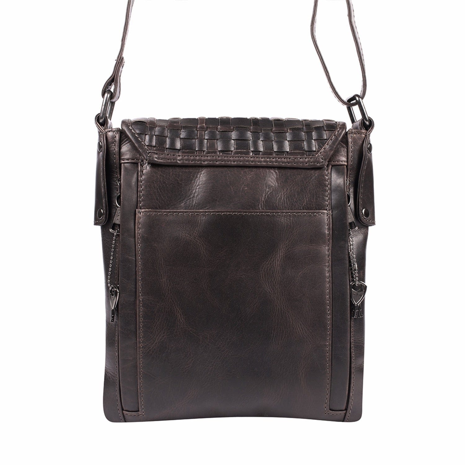 HANA LEATHER BACKPACK - hot COAL