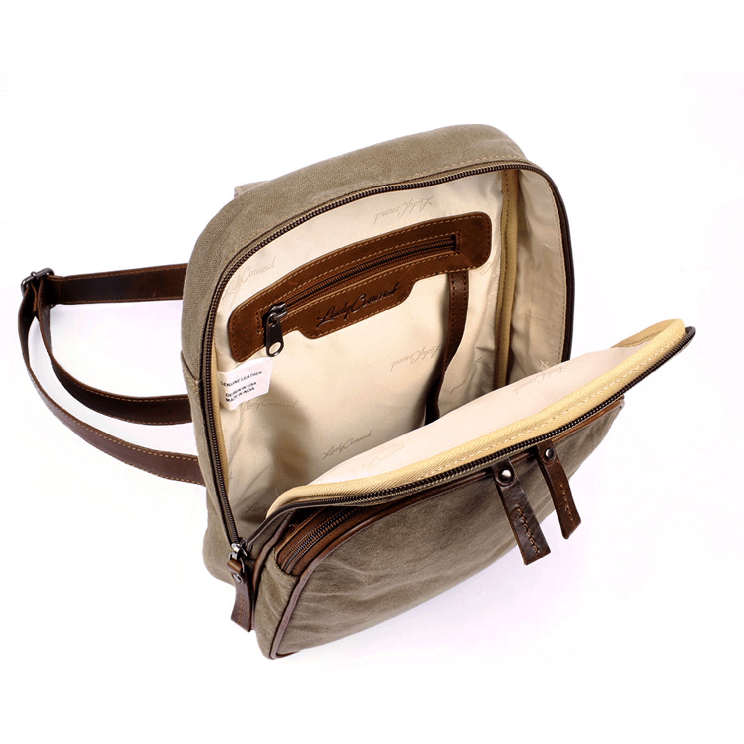 Concealed Carry Unisex Kennedy Canvas Sling Backpack -  Gun Gift for Women -  CCW Stylish Bag -  Women's Conceal Carry Purse for Firearm -  Women Gun Users -  gun carrier backpack -  best gun carrying backpack-  best gun carry backpack -  Pistol and Firearm Bag -  Western Hide Backpack -  Boho Stylish Backpack for Women -  Universal Holster Bag -  Marley Unisex Backpack - Women's Concealed Carry Bagpack -  premium leather backpack