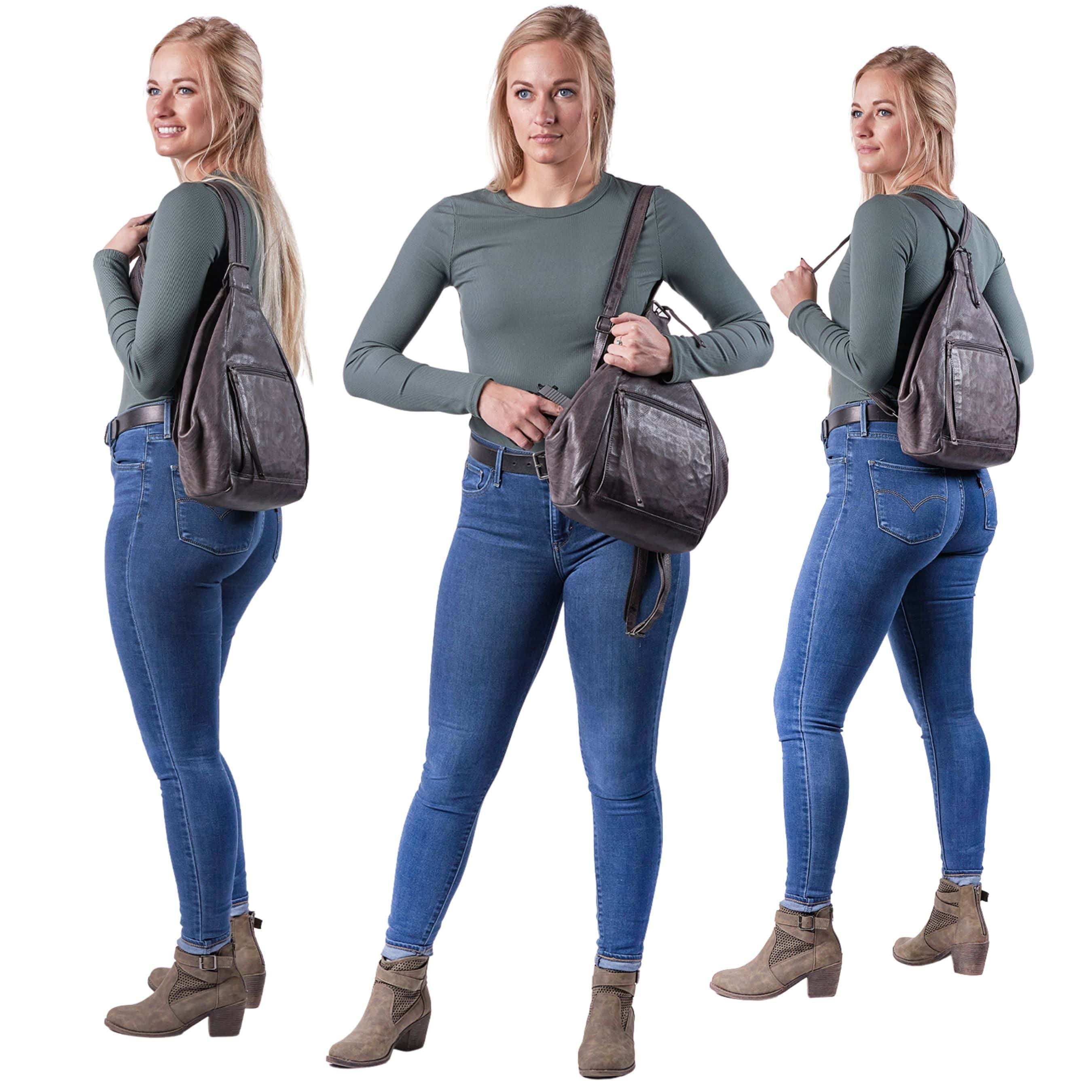 Concealed Carry Marley Unisex Backpack -  YKK Locking Zippers and Universal Holsters for Gun -  Outdoor Bag for Gun Owner -  Backpack for Conceal Carry -  best gun carry backpack -  Pistol and Firearm Bag -  Western Hide Backpack -  Boho Stylish Backpack for Women -  Universal Holster Bag -  Marley Unisex Backpack - Women's Concealed Carry Bagpack -  premium leather backpack 