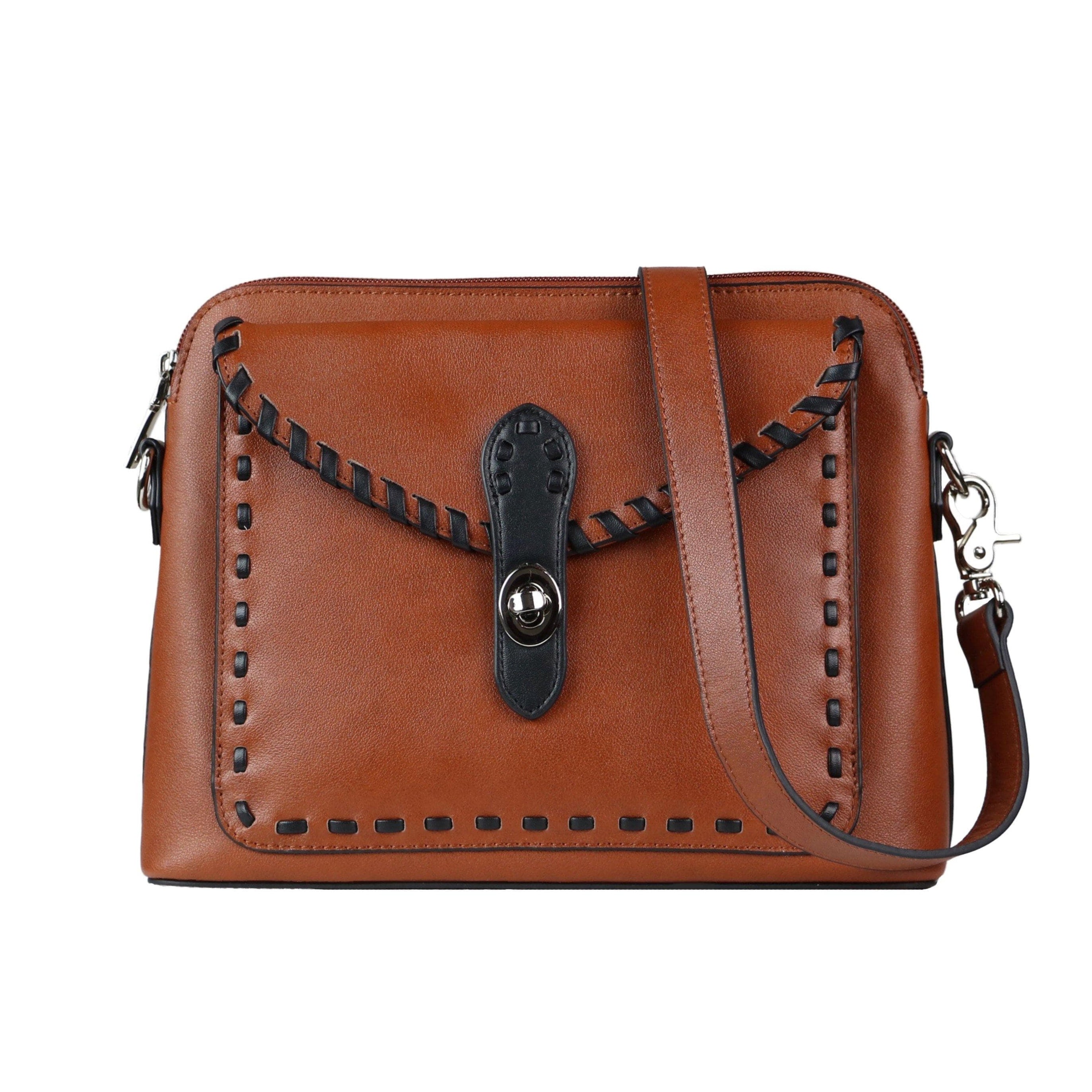 Concealed Carry Evelyn Leather Crossbody -  Lady Conceal -  soft leather shoulder bags for women's -  crossbody bags for everyday use -  most popular crossbody bag -  crossbody bags for guns -  crossbody handgun bag -  Unique Hide Purse -  Conceal Carry Western Purse -  Stylish Carry Evelyn Leather Bag -  Bag for Conceal Carrying Women - -  Gun Bag for Women