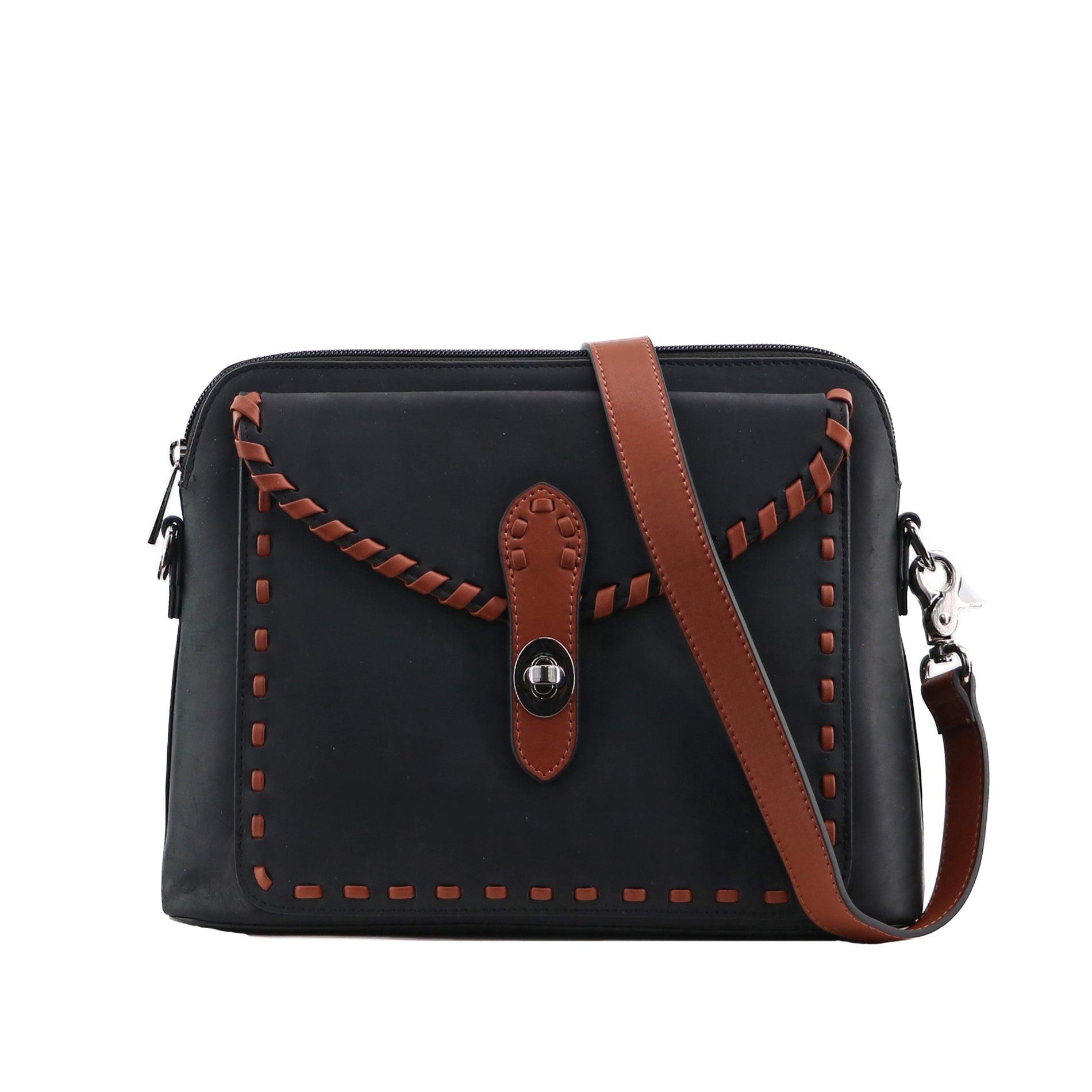 Concealed Carry Evelyn Leather Crossbody -  Lady Conceal -  soft leather shoulder bags for women's -  crossbody bags for everyday use -  most popular crossbody bag -  crossbody bags for guns -  crossbody handgun bag -  Unique Hide Purse -  Conceal Carry Western Purse -  Stylish Carry Evelyn Leather Bag -  Bag for Conceal Carrying Women - -  Gun Bag for Women