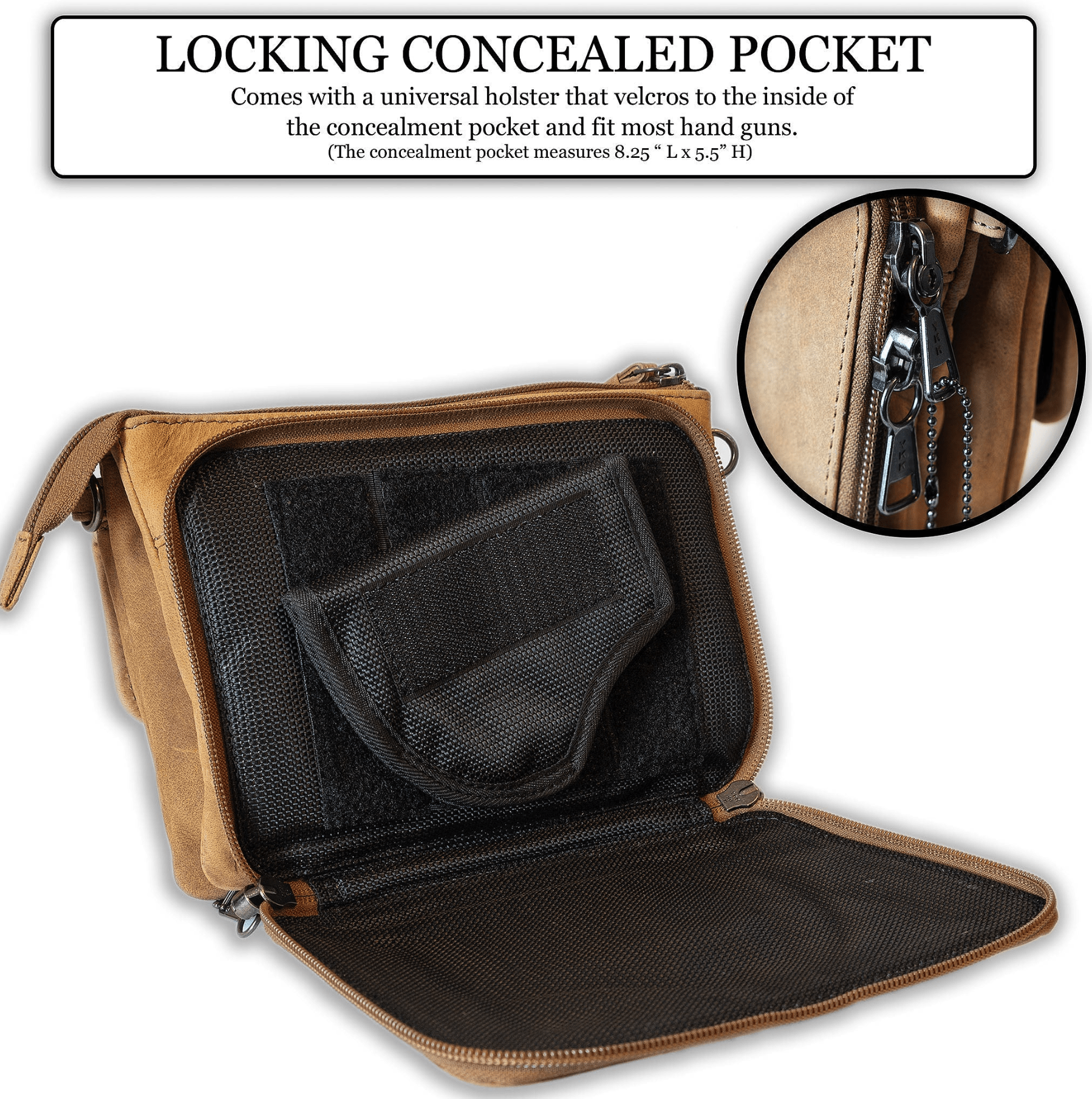 UC Leather Crossbody Bag - 	 concealed carry crossbody purse -  Gun Bag Cowboy Leather -  Unique Hide Crossbody Gun and Pistol Bag -  crossbody bag for concealed gun carry -  Unique Cowboy Leather Crossbody gun bag - 	 concealed carry crossbody leather gun purse -  concealed carry crossbody cowboy leather gun purse with locking zipper -  concealed carry purse for woman