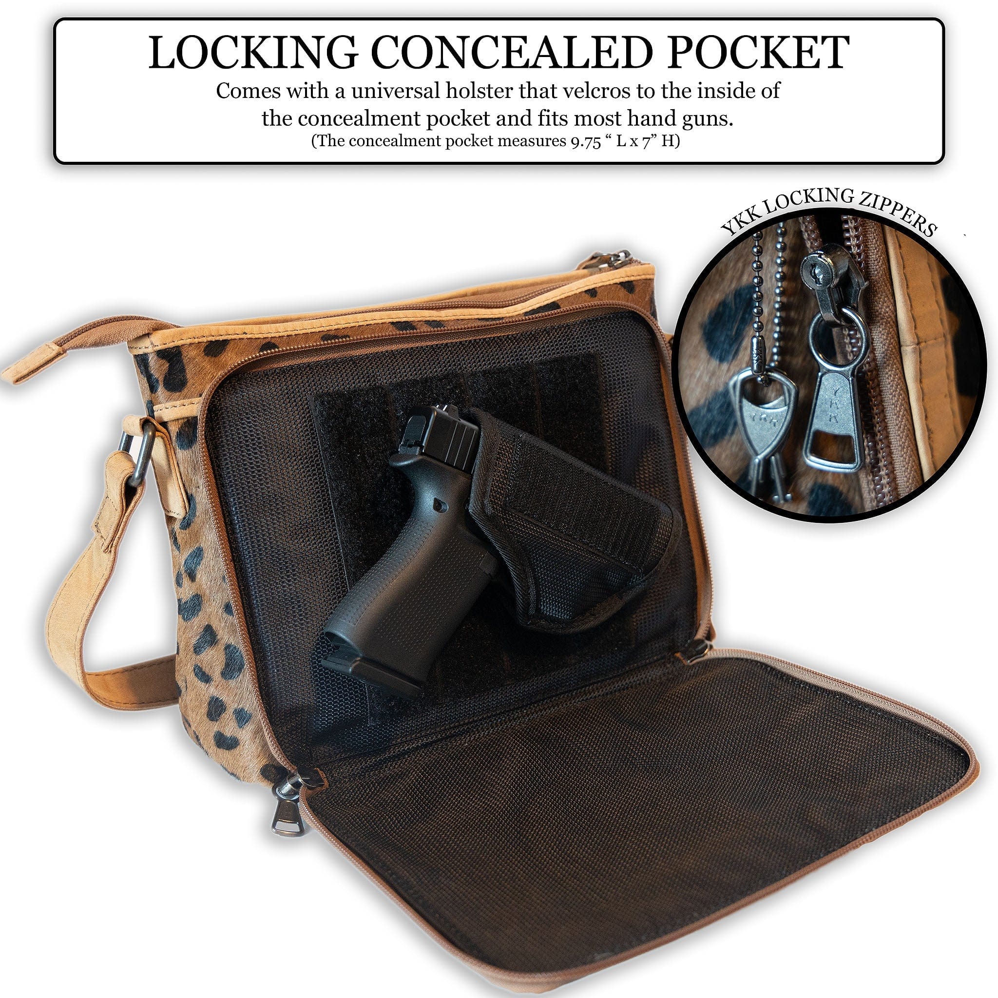 Purse with gun compartment best sale